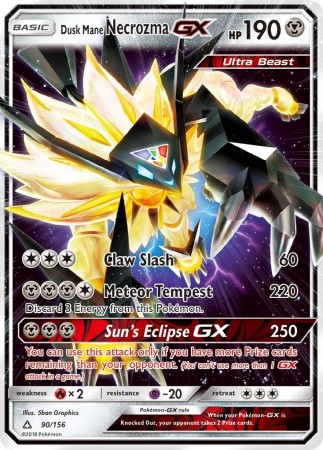 Dusk Mane Necrozma GX #90 Pokemon Ultra Prism