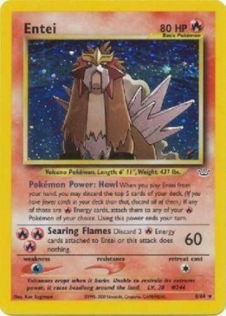 Entei #6 Pokemon Neo Revelation