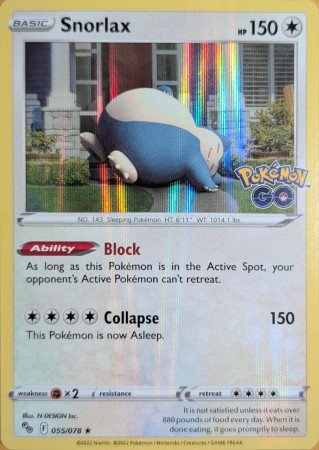 Snorlax [Holo] #55 Pokemon Go