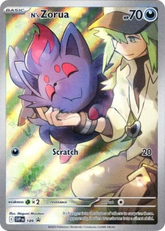 N's Zorua #189 Pokemon Promo