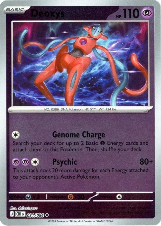 Deoxys [Reverse Holo] #31 Pokemon Chaos Rising
