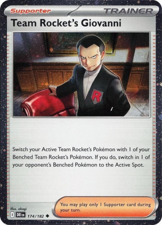Team Rocket's Giovanni [Cosmos Holo] #174 Pokemon Destined Rivals