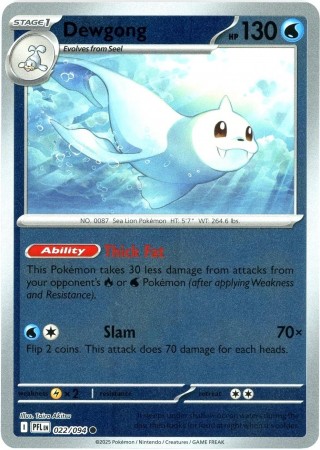 Dewgong [Reverse Holo] #22 Pokemon Phantasmal Flames 