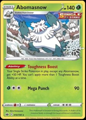 Abomasnow [Snowflake Stamp] #10 Pokemon Chilling Reign