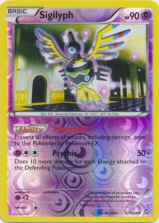 Sigilyph [Reverse Holo] #52 Pokemon Dragons Exalted