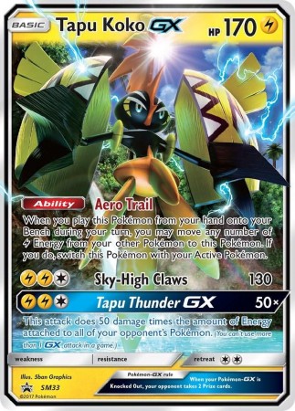 Tapu Koko GX #SM33 Pokemon Promo