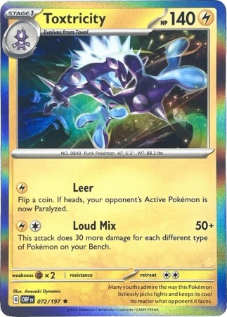 Toxtricity [Holo] #72 Pokemon Obsidian Flames