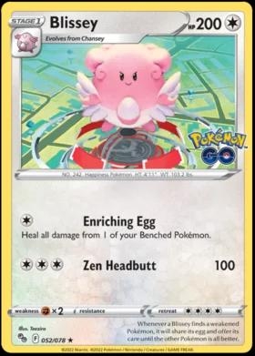 Blissey [Holo] #52 Pokemon Go