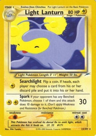 Light Lanturn #23 Pokemon Neo Destiny