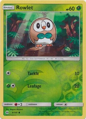 Rowlet [Reverse Holo] #9 Pokemon Sun & Moon