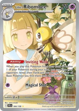 Lillie's Ribombee #164 Pokemon Journey Together