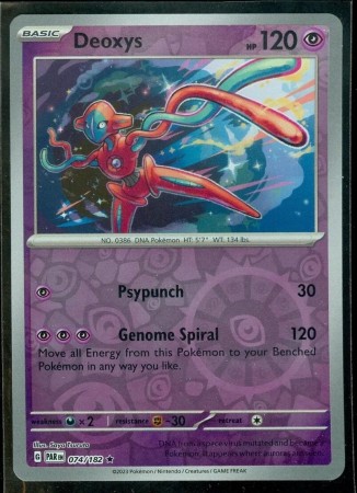Deoxys [Reverse Holo] #74 Pokemon Paradox Rift 