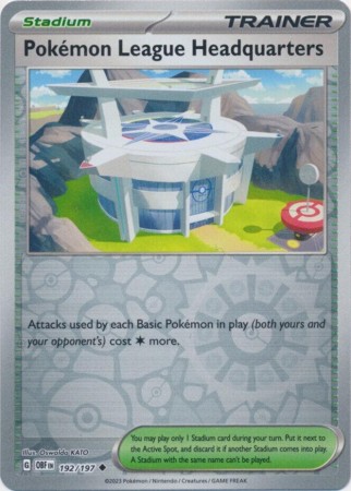 Pokemon League Headquarters [Reverse Holo] #192 Pokemon Obsidian Flames