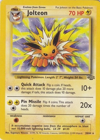 Jolteon #20 Pokemon Jungle