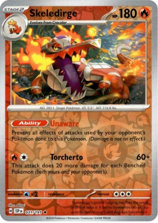 Skeledirge [Reverse Holo] #31 Pokemon Surging Sparks