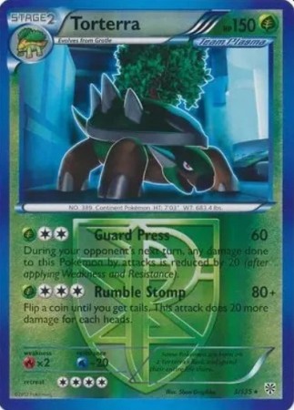 Torterra [Reverse Holo] #3 Pokemon Plasma Storm