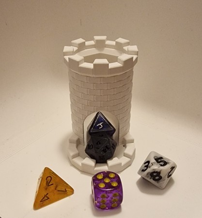 Mini Dice Tower -  Hvit
