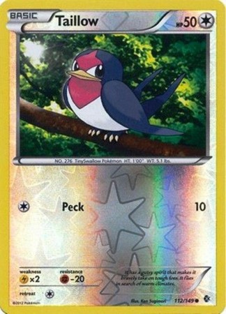 Taillow [Reverse Holo] #112 Pokemon Boundaries Crossed