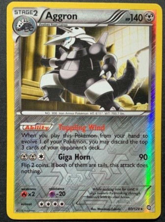 Aggron [Reverse Holo] #80 Pokemon Dragons Exalted