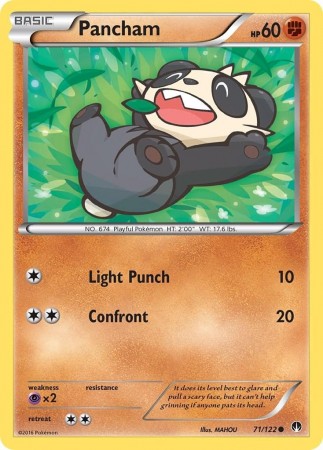 Pancham #71 Pokemon BREAKpoint