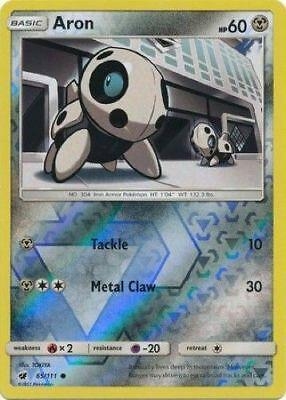 Aron [Reverse Holo] #65 Pokemon Crimson Invasion