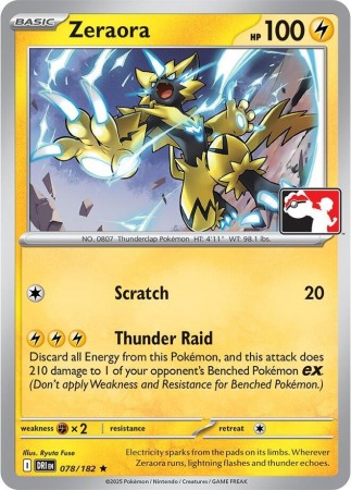 Zeraora [Prize Pack] #78 Pokemon Destined Rivals