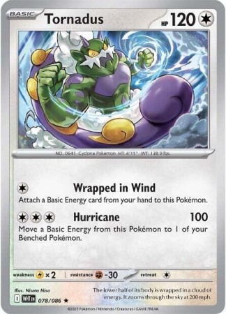 Tornadus #78 Pokemon White Flare