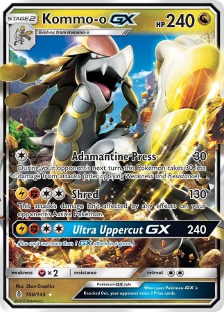Kommo-o GX #100 Pokemon Guardians Rising
