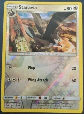 Staravia [Reverse Holo] #82 Pokemon Crimson Invasion 