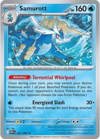 Samurott #23 Pokemon White Flare