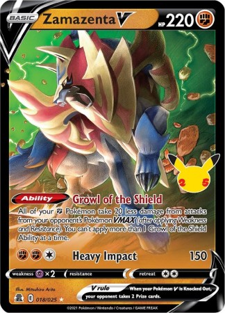 Zamazenta V #18 Pokemon Celebrations