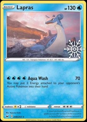 Lapras [Snowflake Stamp] #48 Pokemon Sword & Shield
