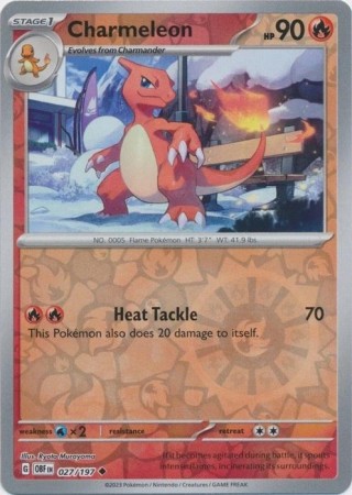 Charmeleon [Reverse Holo] #27 Pokemon Obsidian Flames