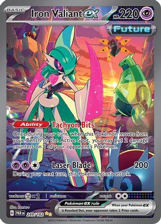 Iron Valiant EX #249 Pokemon Paradox Rift