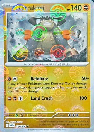 Terrakion [Poke Ball] #54 Pokemon White Flare