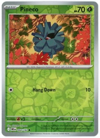 Pineco [Reverse Holo] #4 Pokemon Destined Rivals