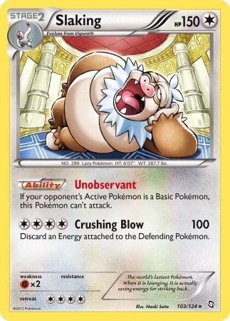 Slaking #103 Pokemon Dragons Exalted