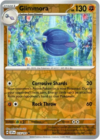 Glimmora [Reverse Holo] #115 Pokemon Surging Sparks 
