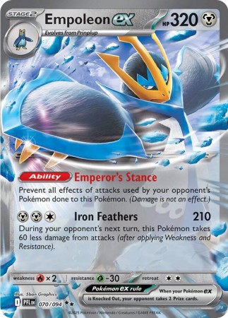 Empoleon ex #70 Pokemon Phantasmal Flames