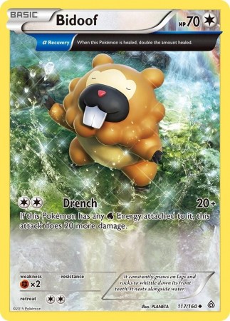 Bidoof #117 Pokemon Primal Clash