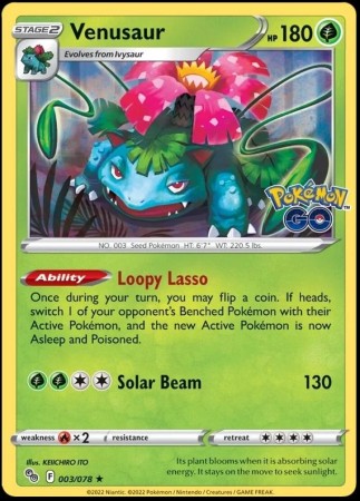 Venusaur [Holo] #3 Pokemon Go
