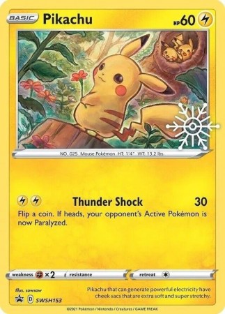 Pikachu [Snowflake Stamp] #SWSH153 Pokemon Promo 