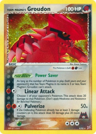Team Magma's Groudon (Holo) #9 Pokemon Team Magma & Team Aqua