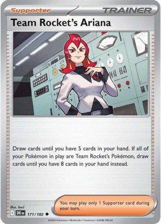 Team Rocket's Ariana #171 Pokemon Destined Rivals