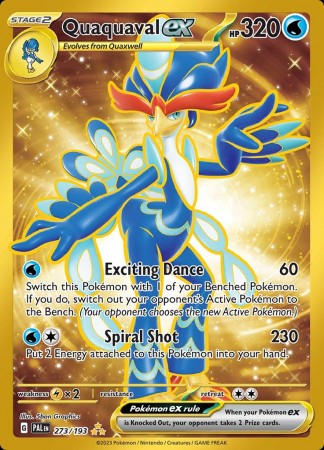Quaquaval ex #273 Pokemon Paldea Evolved