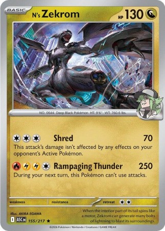 N's Zekrom #155 Pokemon Ascended Heroes
