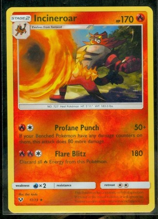 Incineroar [Reverse Holo] #17 Pokemon Shining Legends