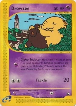 Drowzee #74B Pokemon Aquapolis
