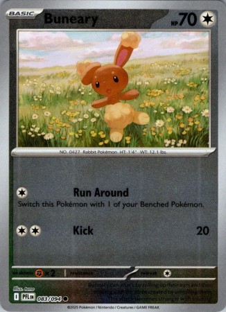 Buneary [Reverse Holo] #83 Pokemon Phantasmal Flames