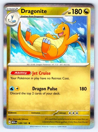 Dragonite #149 Pokemon Scarlet & Violet 151